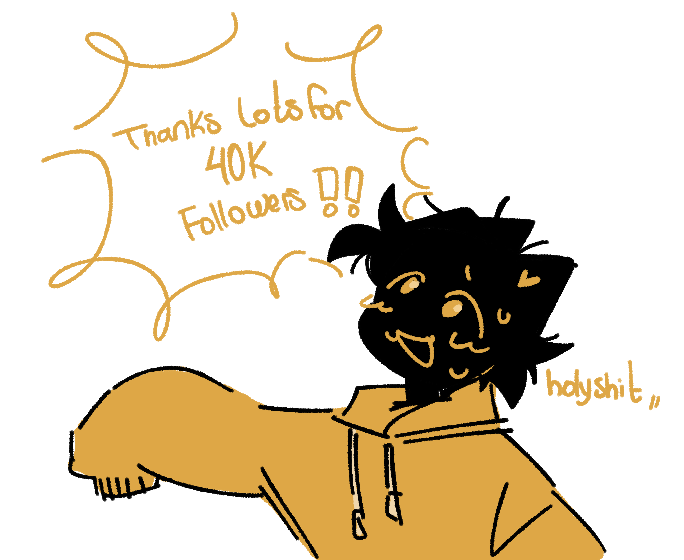 i dont usually celebrate milestones but... thanks for 40k!! ;;____;; yall are rad...... 