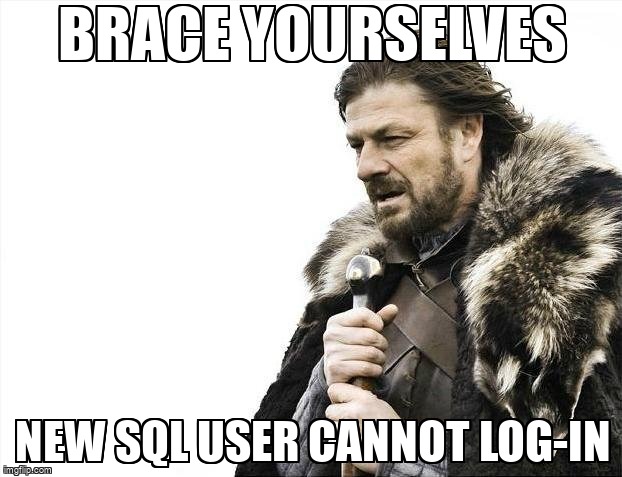overflow_meme's tweet image. New SQL user cannot log-in stackoverflow.com/questions/6707… #sql #databaseconnection #ssms