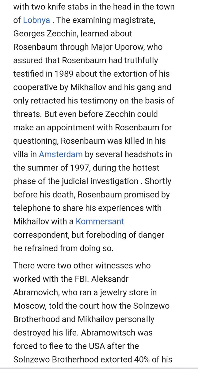 Birshstein, Mogilevich, Gorbachev, Yeltsin ... Mikhailov was and is very well-connected