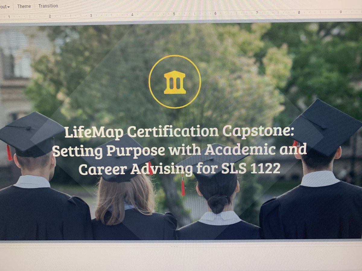 Ready to present my Capstone project for setting purpose with advising. I have learned a lot in a year and cannot wait to use all this knowledge with as many college students as possible.