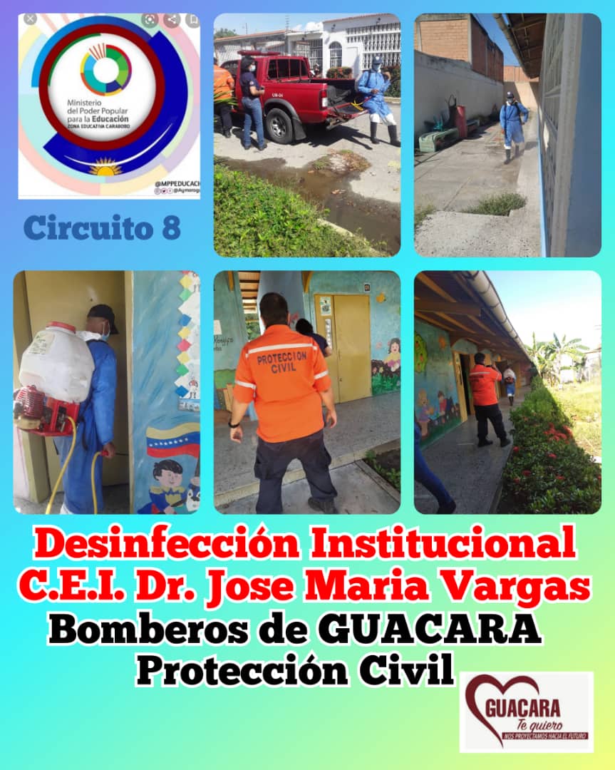 Desinfección Institucional CEI.Dr. José María Vargas. Nombres de Guacara y Protección Civil.
#VictoriaPopularRebelde
#CadaFamiliaUnaEscuela
#quedateencasa
#ASIGNADOS2021
@Aymaraguiar
@MPPEDUCACION https://t.co/JBKJZ2SM2T