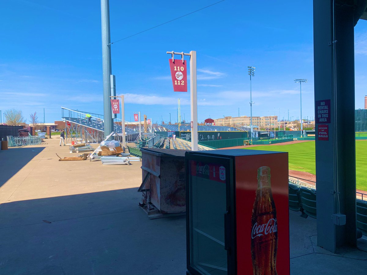 kscitymonarchs's tweet photo. Renovations continue throughout the ballpark. We can’t wait to see how it will all come together. Stay tuned! 👀 https://t.co/yPKZlPwZJX