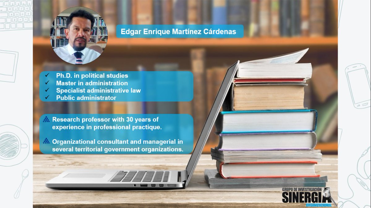 Sinergia_Org's tweet photo. We want you to meet our research team #SinergiaOrganizacional

Edgar Enrique Martínez Cárdenas is leader of the research team, and currently a full professor at #ESAP, his interests are oriented to:

✅ Research 🧠
✅ Teaching 👨🏻‍🏫
✅ Public management 📊
✅ Open government 🗳️ https://t.co/7bTvF9ZjGJ