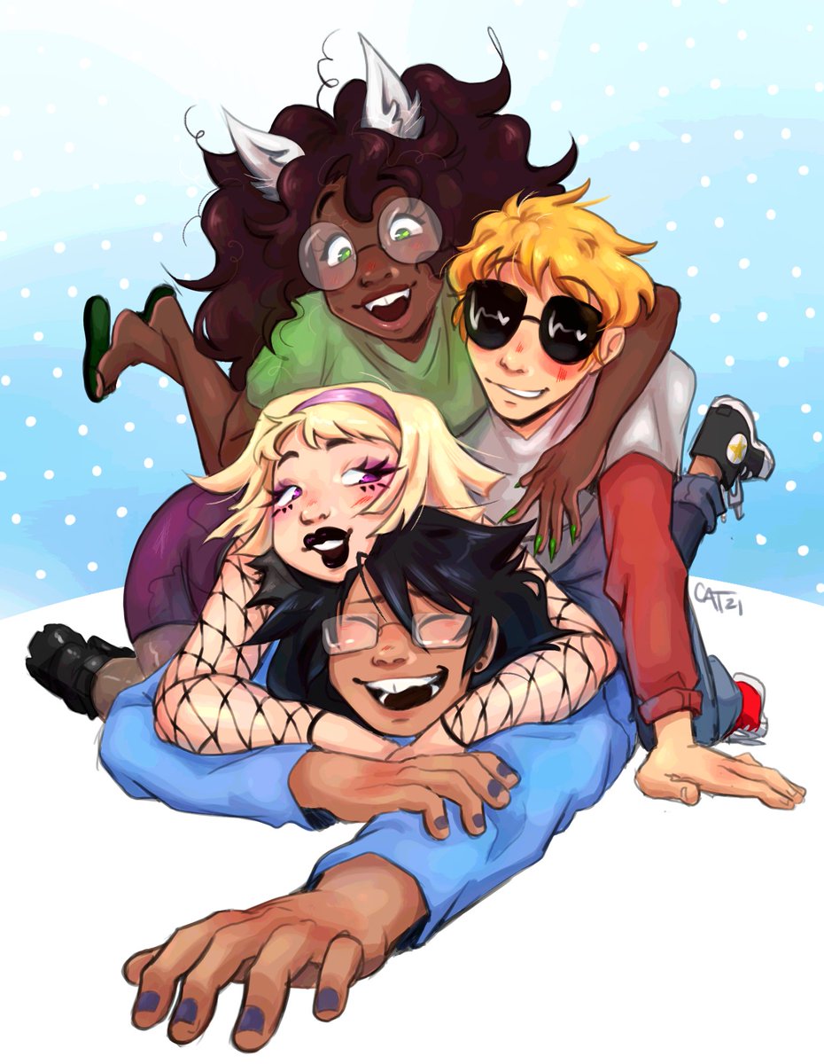 catlateral_'s tweet photo. 4/13! I owe these kids my entire art career, thank you homestuck <3 #homestuck413 https://t.co/KsWN36Wixd