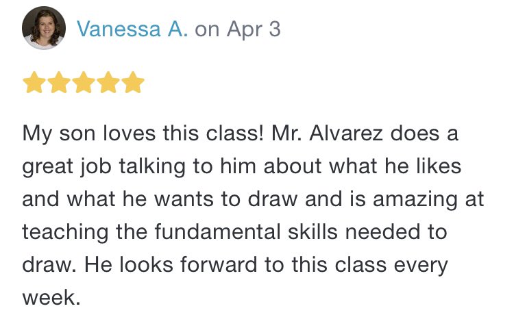 Toondrawstudio's tweet photo. I also love drawing with my students. All my available classes are filled. The families feedback makes my day. Link: https://t.co/Y0ccjumbxW https://t.co/fmF6rkd9Kd