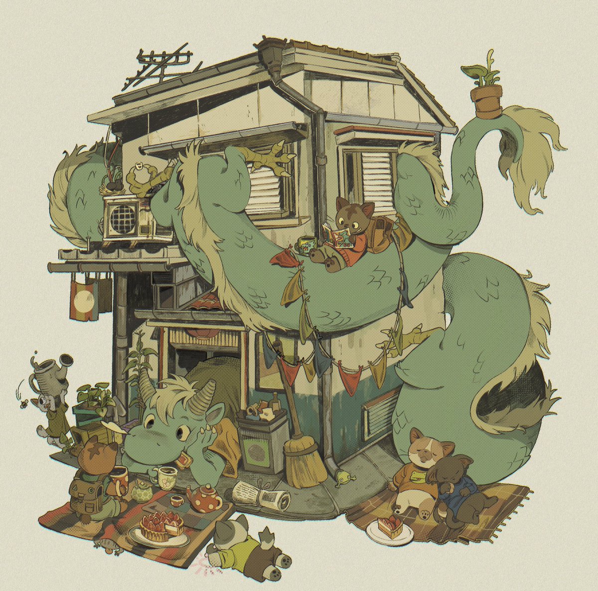 sorochii_'s tweet image. Hello I’m Soro and I like to draw creatures 🍂 #PortfolioDay