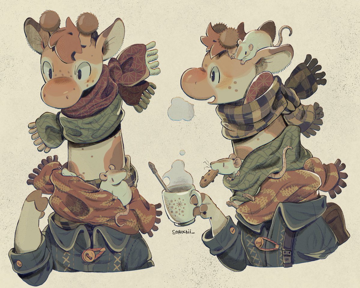 sorochii_'s tweet image. Hello I’m Soro and I like to draw creatures 🍂 #PortfolioDay