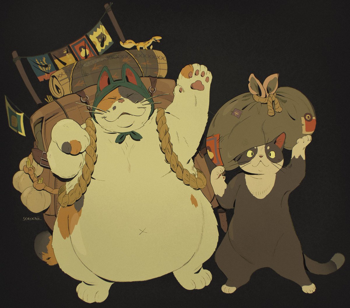 sorochii_'s tweet image. Hello I’m Soro and I like to draw creatures 🍂 #PortfolioDay