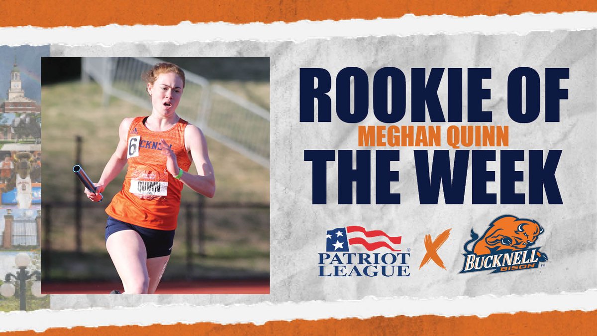 Congrats to Meghan Quinn for earning Patriot League Rookie of the Week honors!

More: bit.ly/3wOcvU9

#rayBucknell