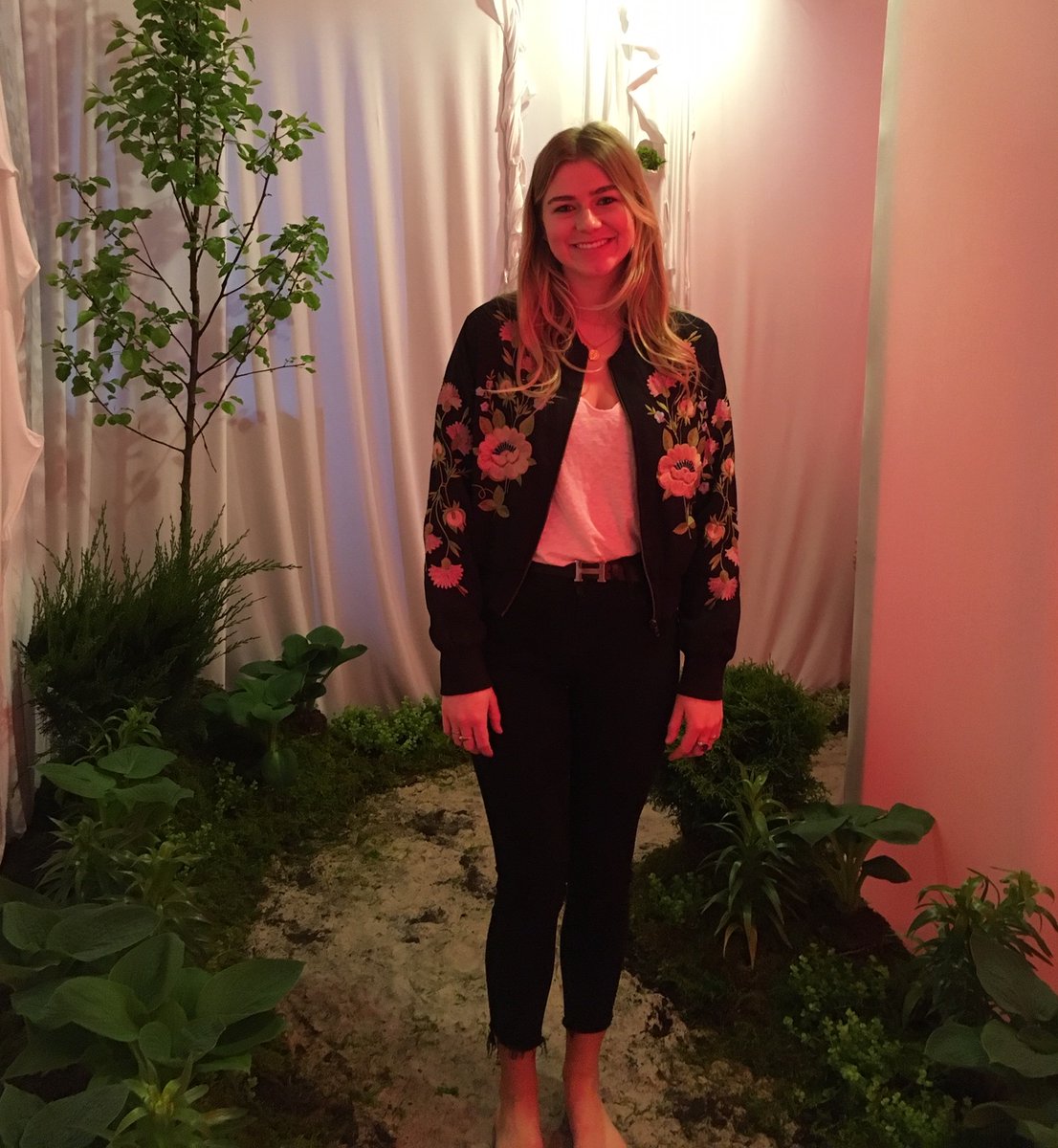 A central theme of the Sustainability Minor is that we need *every* discipline - here's design major Claire Whitesell '19 with the interactive climate art installation she created. Help our students create new solutions this #NDday bit.ly/32eITku