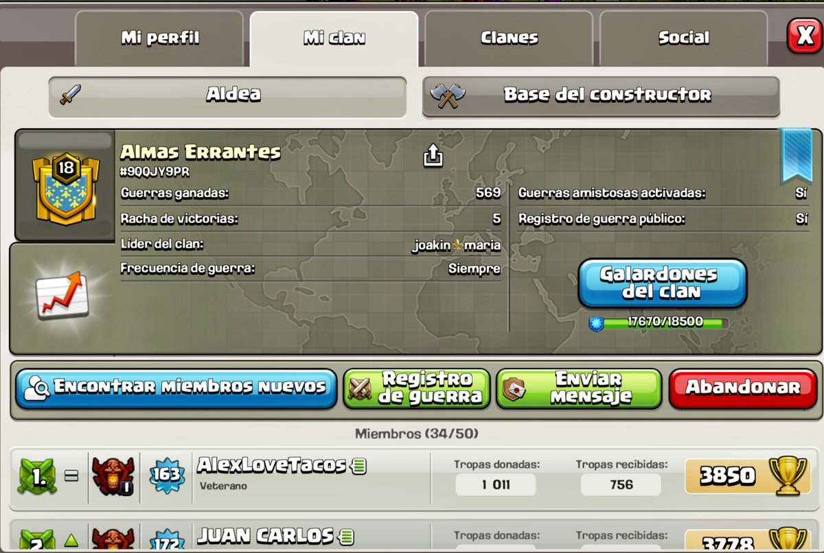 📌 Y este es el resultado de las 2 guerras que lanzamos para despedir el th13 y recibir el th14 🆙

 🔵 Ambas fueron victoria, una de ellas pw, pero la mejor victoria fue que las disfrutamos intensamente en familia 👨‍👩‍👧‍👦

#ClashOfClans
#BiGSouL