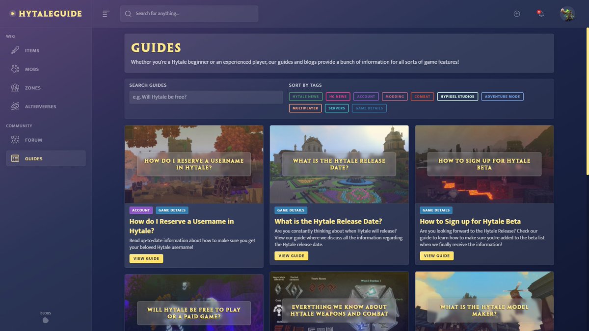 HytaleGuide's tweet image. We're buzzing to announce that the HytaleGuide revamp will be releasing in less than 1 hour! 🥳

Stay tunes to hear more updates very soon!👀

#Hytale #HytaleGuide #HytaleGame