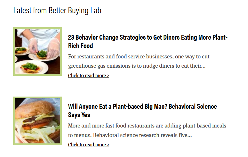 Work stream 2, led by Vennard from the WRI; also leading the Cool Food Pledge and the Better Buying Lab. Essentially, consumer manipulation and social engineering towards ‘plant-based’ eating.  https://www.wri.org/our-work/project/cool-food-pledge