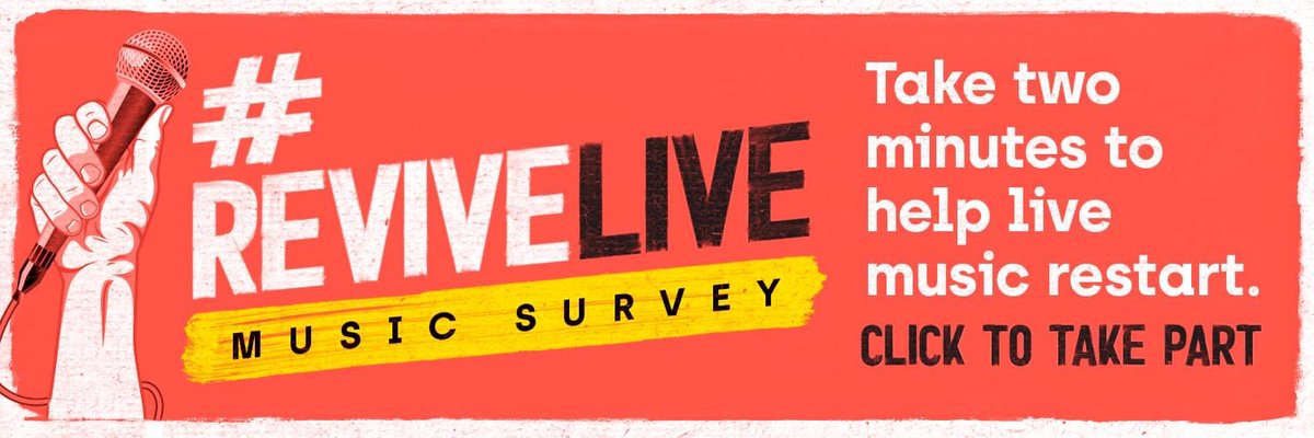 Brickies Radio (@brickiesradio) on Twitter photo *** VERY IMPORTANT ***
We need your help to #ReviveLive and spare a couple of minutes to complete this survey to help <a href="/musicvenuetrust/">Music Venue Trust</a> Reopen Every Venue Safely across the UK. Thank you ❤️
surveymonkey.co.uk/r/QYCQ9JX
If you could please also share too, that would be awesome *** VERY IMPORTANT ***
We need your help to #ReviveLive and spare a couple of minutes to complete this survey to help <a href="/musicvenuetrust/">Music Venue Trust</a> Reopen Every Venue Safely across the UK. Thank you ❤️
surveymonkey.co.uk/r/QYCQ9JX
If you could please also share too, that would be awesome