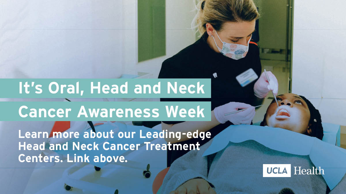 This week is Oral, Head and Neck Cancer Awareness Week.
As one of the nation’s most active head and neck cancer treatment centers, we have over 50,000 patient visits each year.
Learn more about these types of #cancer: --> https://t.co/4PWMqKoJvY https://t.co/bibSPwV1er
