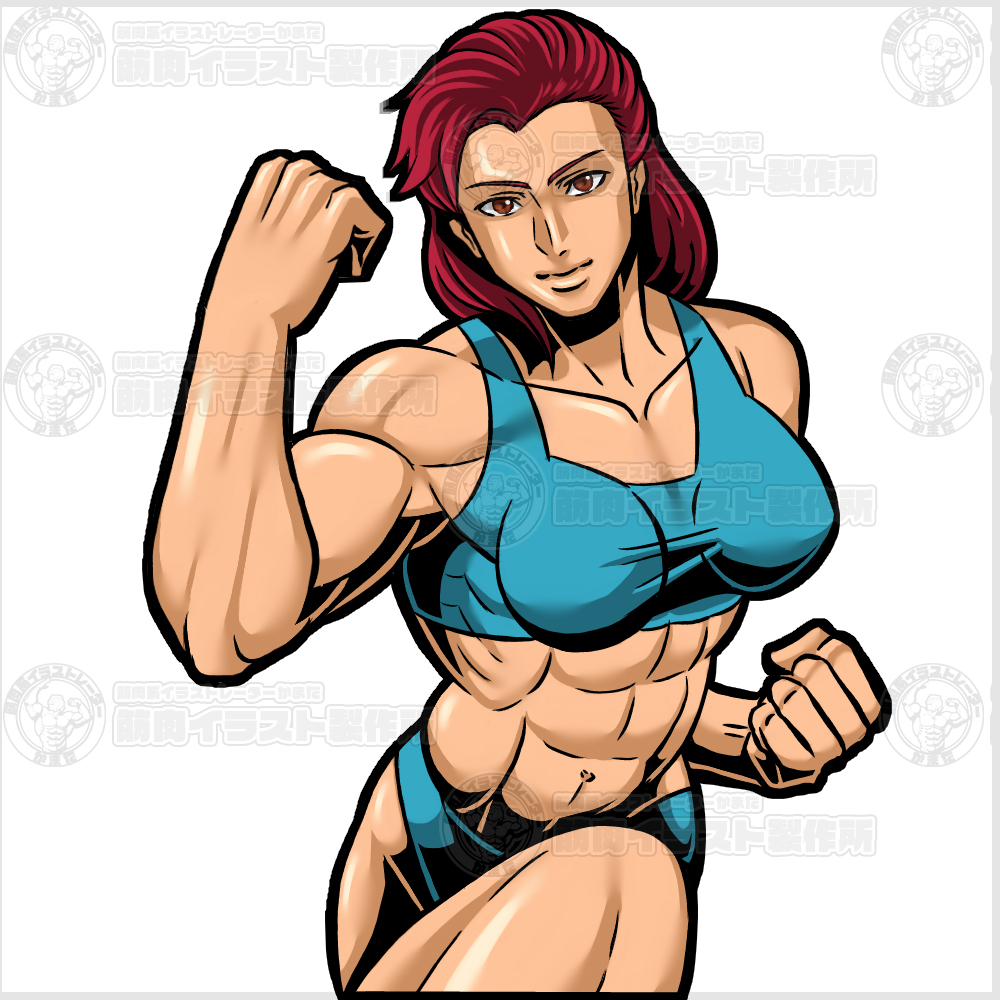 Twitter 上的 かまた 筋肉専門イラストレーター サイトトップキャラ 02 マッチョな女子は描いてて楽しくなってきた もっとかっこよく描きたいな T Co Mcjpmvmyvs Twitter
