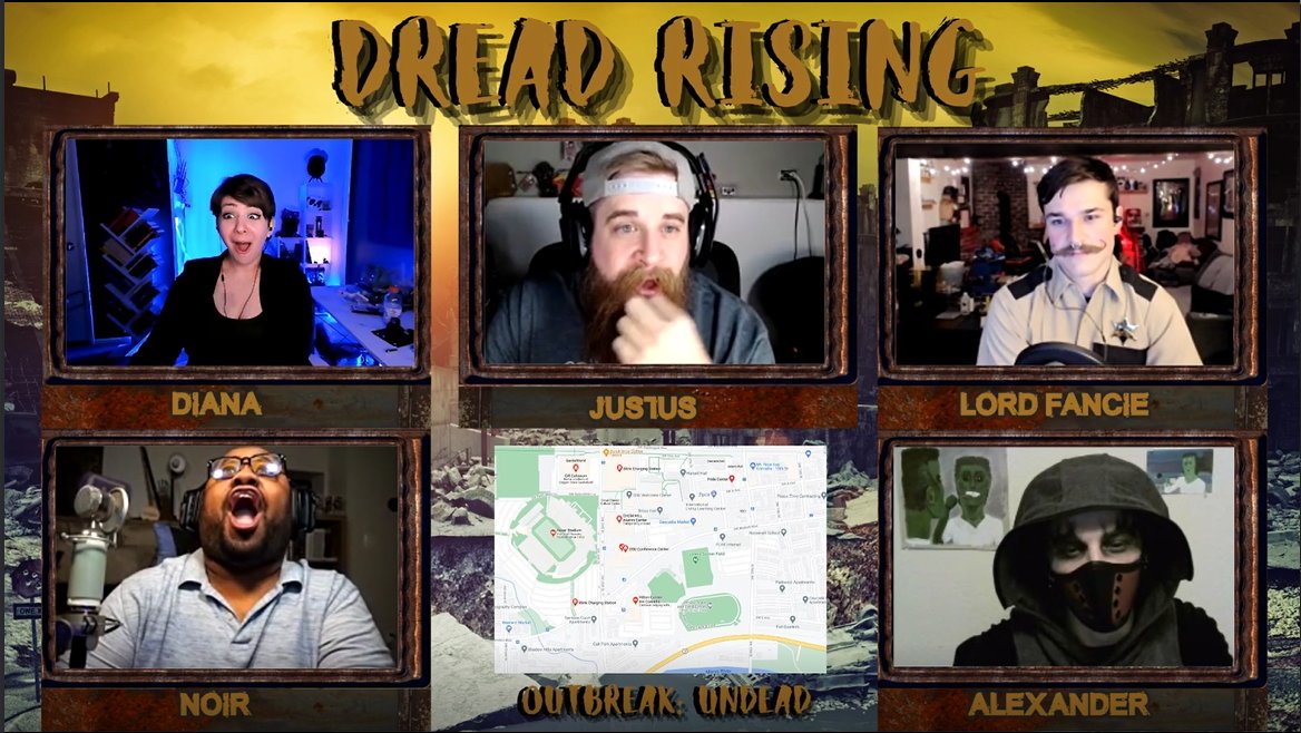 DimiccoDiana's tweet photo. @TheNoirEnigma and I are super nonchalant when reacting to other people's scenes. #DreadRising https://t.co/0qNmow8Olp