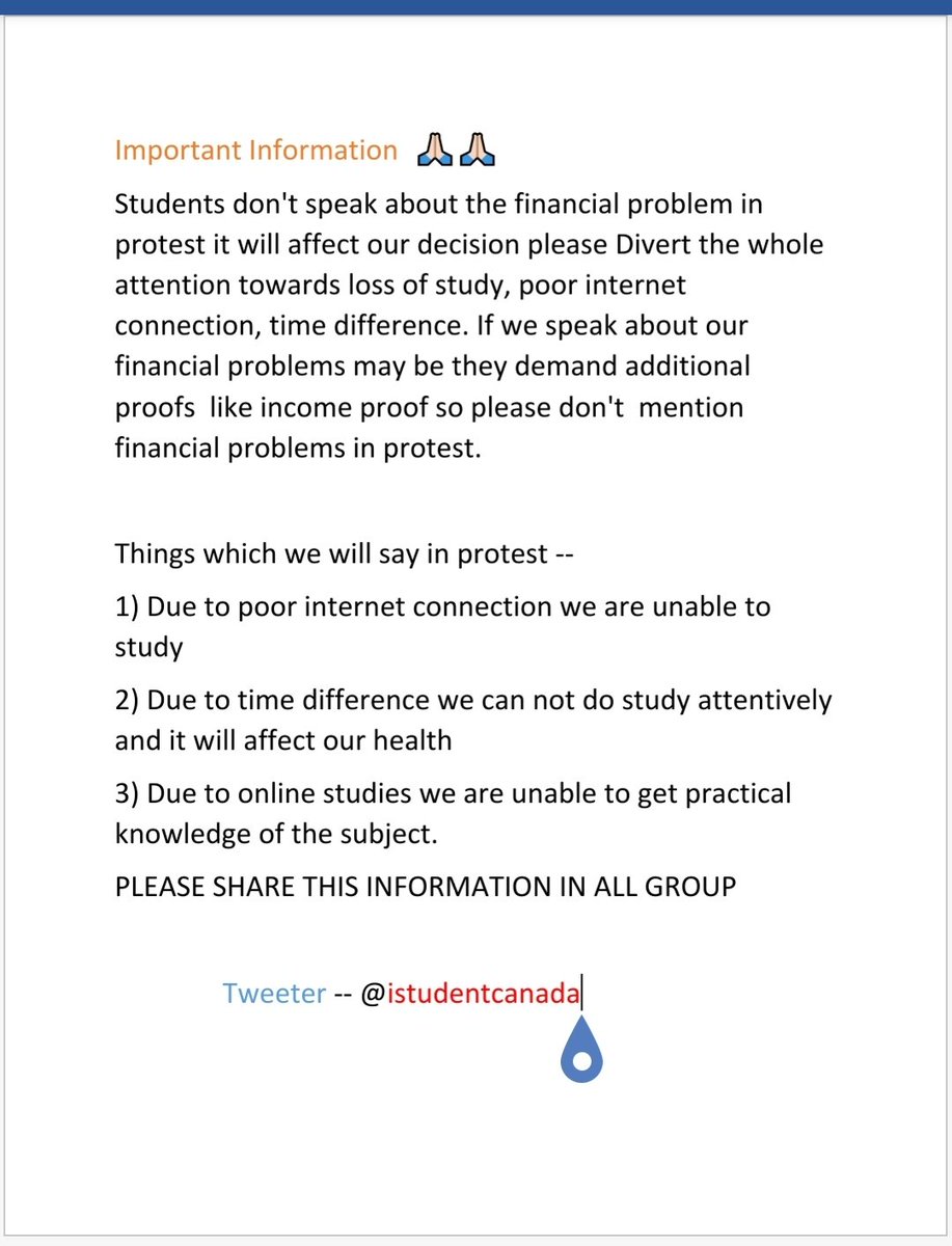 iStudentCanada's tweet photo. Take screenshot &amp; share this in all whatsapp groups. #JusticeForQuebecStudents 
#10MontrealColleges https://t.co/4P3Dk7LJaQ