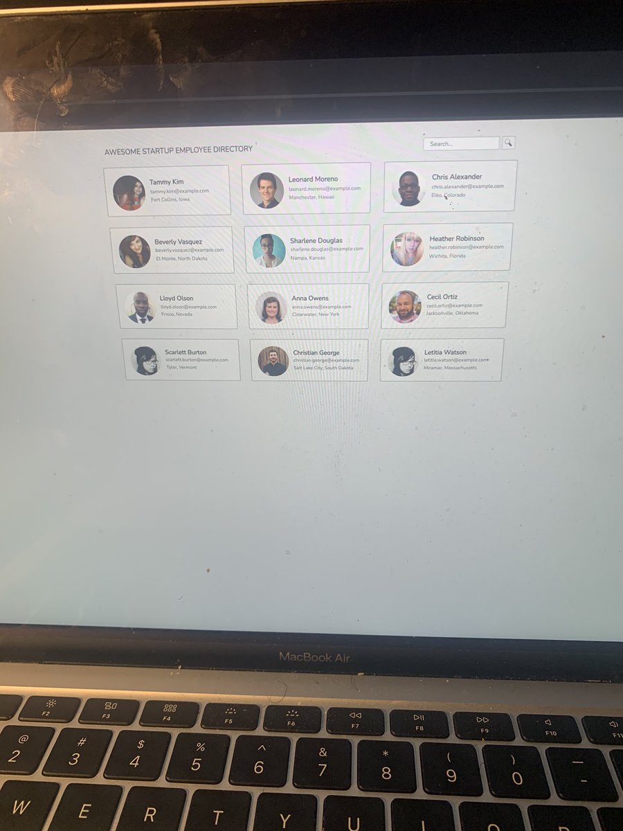 ChicoTheCoder's tweet image. Day 17 of #100DaysOfCode I started my Public API project on TeamTreehouse and fetch data from the Random User Generator API
#TeamTreeHouse #JavaScript
#webdevelopment #CodeNewbie #webdevelopment #webdevelopers #coding #followmyjourney
#100daysofcodechallenge #100devs