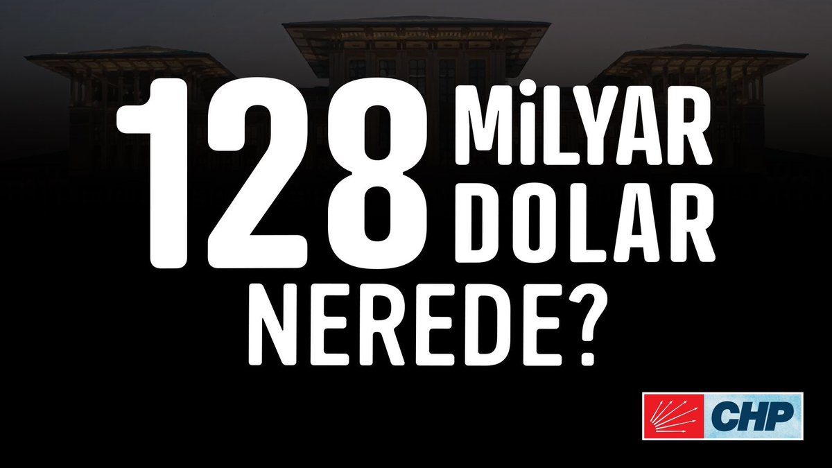 arsuz_chp's tweet photo. Korkmuyoruz ve soruyoruz,

#128MilyarDolarNerede https://t.co/NFAjg3j1tG