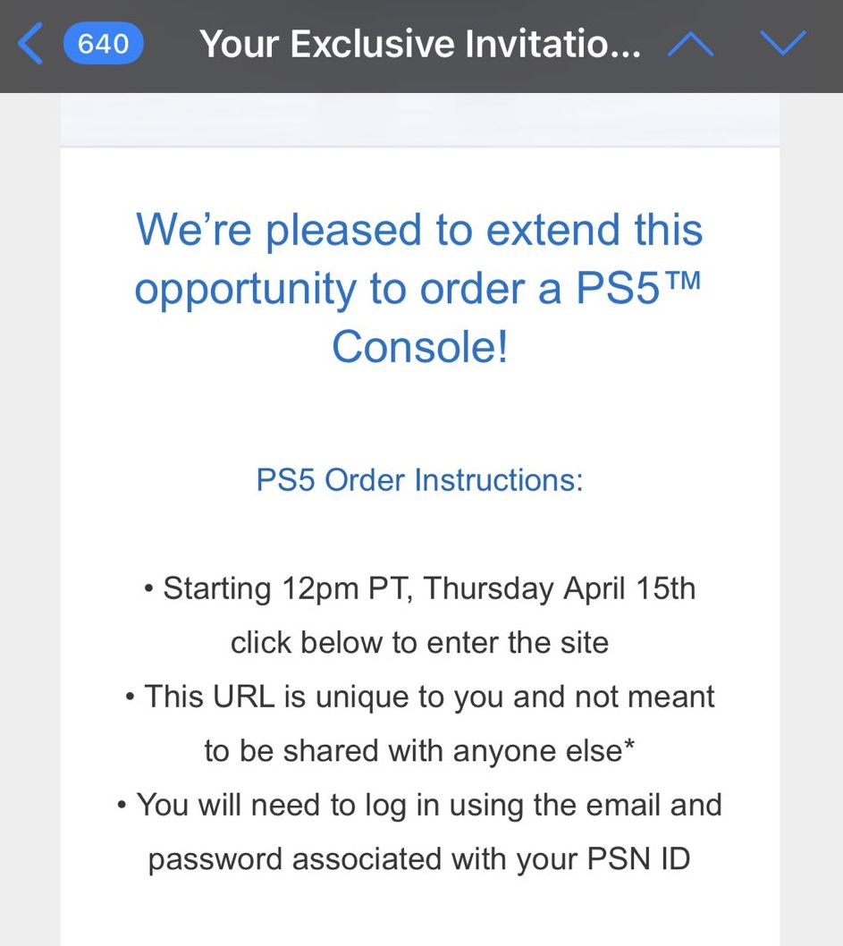 Wario64 on X: Sony is doing another PS Direct PS5 invite sale on Thursday  12 PM PT. Which means they'll likely do another PS Direct queue in the  afternoon (usually around 2
