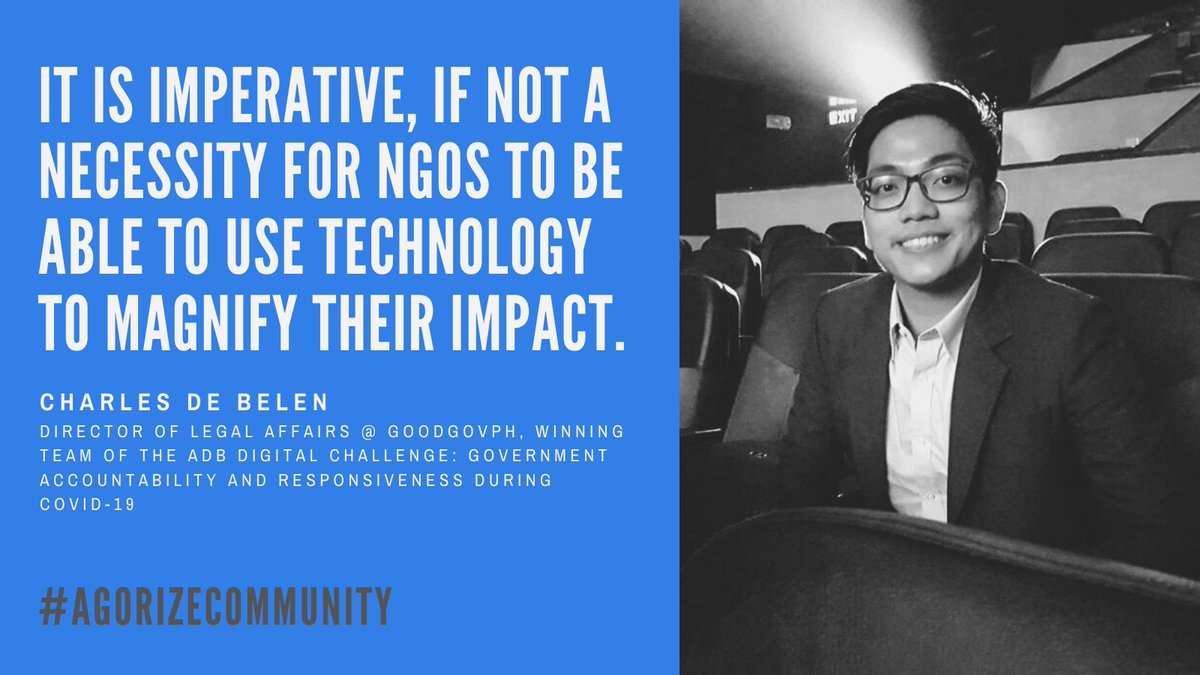 How do you think technology can be harnessed for social good? 🌍💚Charles from <a href="/GoodGovPH/">GoodGovPH</a> believes that with limited resources, NGOs can only magnify their impact through technology. Blog article coming up soon! 🚀
