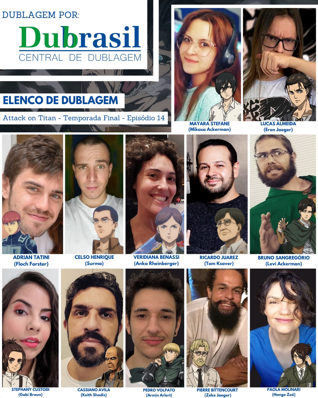 Dubrasil - Central de Dublagem #18ANOS on X: Trigun Stampede estreou  dublado na @Crunchyroll_PT e a Dubrasil foi responsável pela dublagem da  obra. Deixamos o agradecimento a toda essa equipe pelos resultados