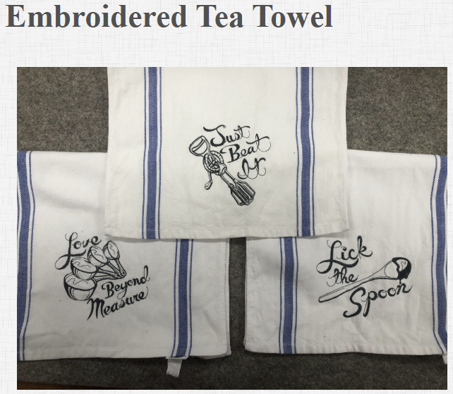 Embroidered Tea Towels, Friday-April 16th at 3pm Register at:
mdvacsew.com/module/class.h…