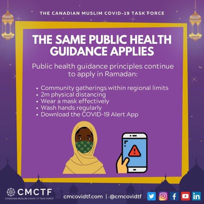 SoniaLiberal's tweet photo. .@cmcovidtf - have published some important and easy to share infographics and FAQs for our local Muslim community on how we can all observe a #SafeRamadan this year! Wishing every Muslim community in #BramptonSouth and across Canada a very happy &amp; safe #Ramadan! https://t.co/Nmp75ow898