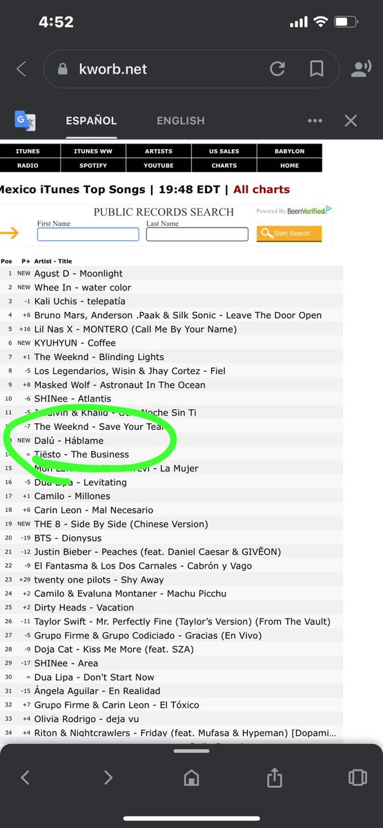DaluRadios's tweet image. ♦️HOLA TIBURONES ♦️

ROJITA viene a romperla el #Track8 Háblame ya se encuentra en posición #13 en iTunes @Dalumusica Felicidades