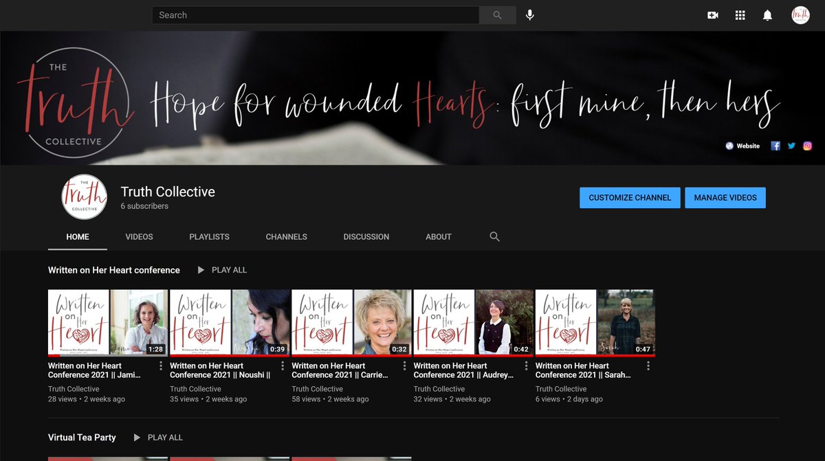 TheTruth4Women's tweet image. Your weekly reminder to SUBSCRIBE to our YouTube channel:
bit.ly/31Z1S2C
#truth4women #truthcollective #tc