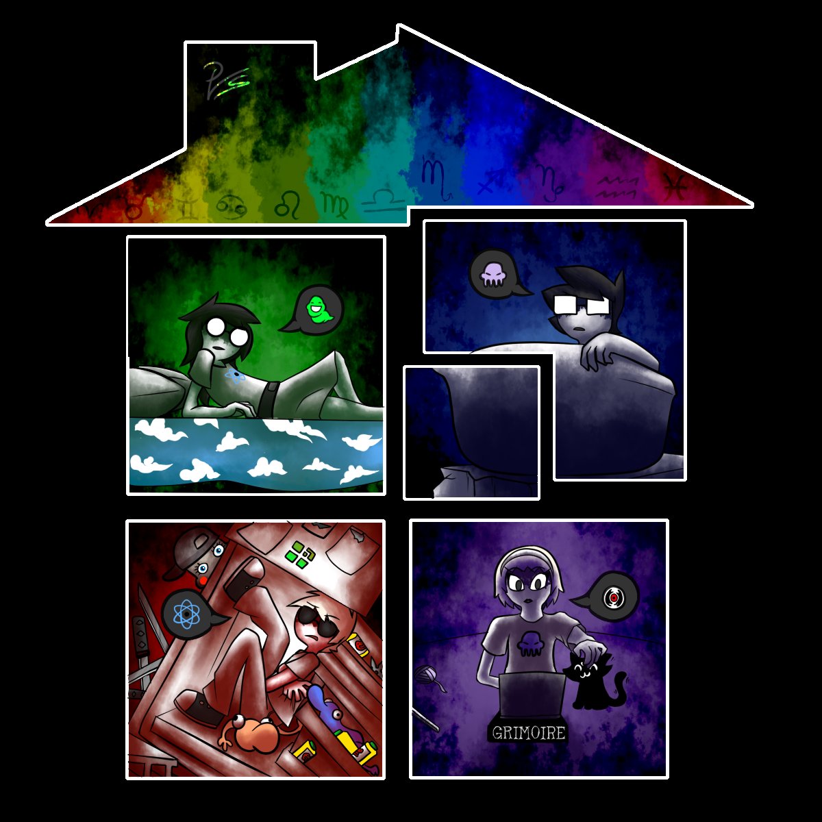 Reviathan_3's tweet photo. Something I did forever ago and never posted, no better time than today! (Guess the reference!) #Homestuck #HS413 https://t.co/JBBsb7uzoU