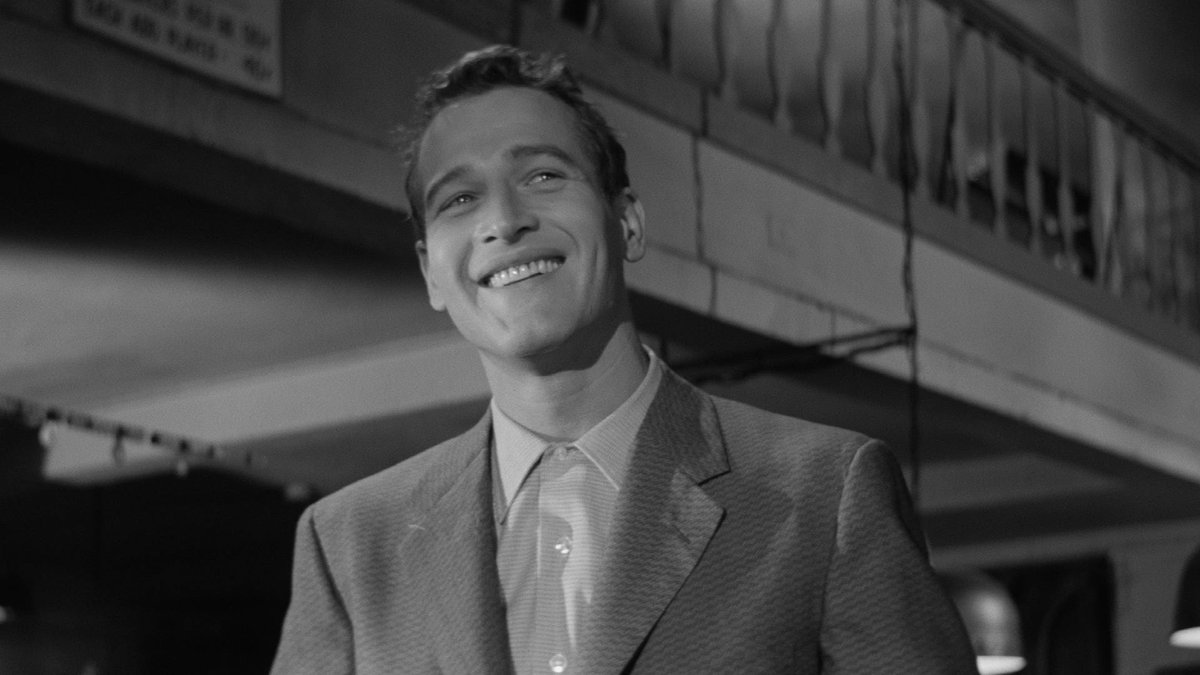 Criterion's tweet photo. An evening viewing suggestion? THE HUSTLER (1961), now playing on @criterionchannl in our 18-film The Gamblers series 🎲 📺  It’s a winner-take-all world in one of the greatest sports movies ever made starring Paul Newman, Piper Laurie, &amp; George C. Scott. https://t.co/vL4OmO4ZIP https://t.co/UpMy7c4xZi