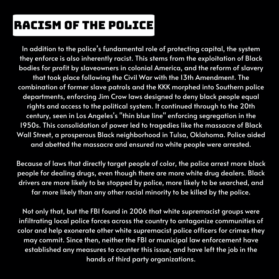 leftnortheast's tweet photo. We have talked about police in the past. In the wake of continued police violence, we'd like to reaffirm a few positions. (via @leftnortheast ig) https://t.co/zS7xooWzGq