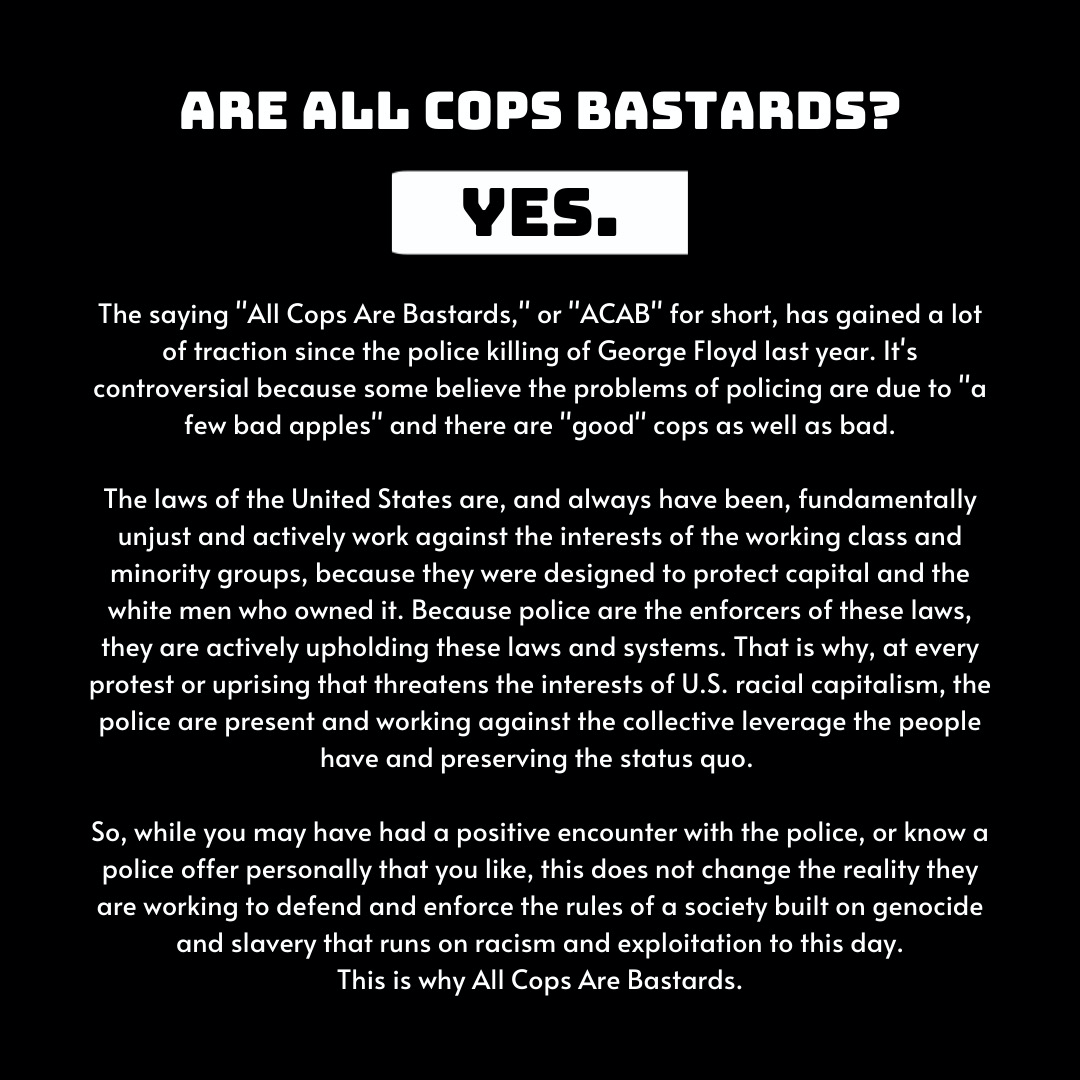 leftnortheast's tweet photo. We have talked about police in the past. In the wake of continued police violence, we'd like to reaffirm a few positions. (via @leftnortheast ig) https://t.co/zS7xooWzGq