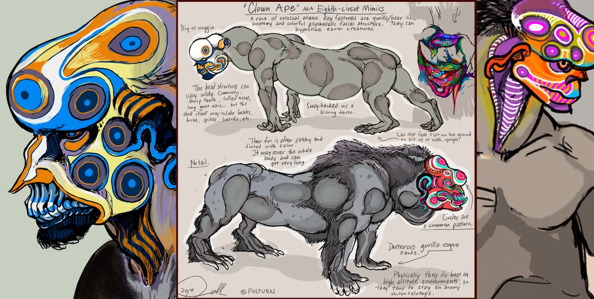 polturn's tweet image. Hello Im Dell and Im interested in folk tales, grey areas, and sympathetic monsters. #PortfolioDay
I do illustrations and character design. (and I have lots of OCs...)
• instagram.com/polturn/
• polturn.tumblr.com
• polturn.carrd.co