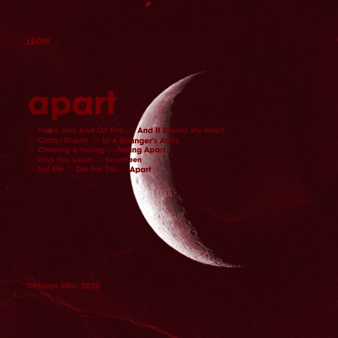 roguelorian's tweet photo. Alternative concept for @itsleonmusic's album "apart". https://t.co/XbfPO4rexJ