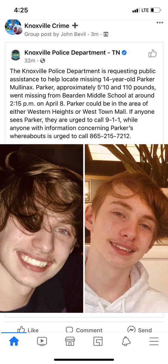 Everyone please help us find Parker. He’s such a sweet kid and I am worried sick. He made my job last year so much better with his smile. #findparker