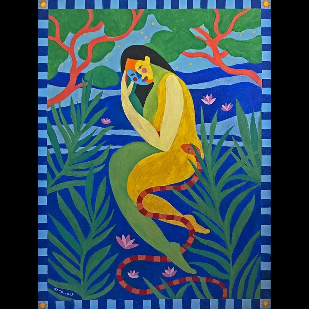 Have you checked out VIBRANT FEMMES yet? "Intermission" by artist Dona Park is one of the pieces on display. See the rest at buff.ly/2QQIl1O