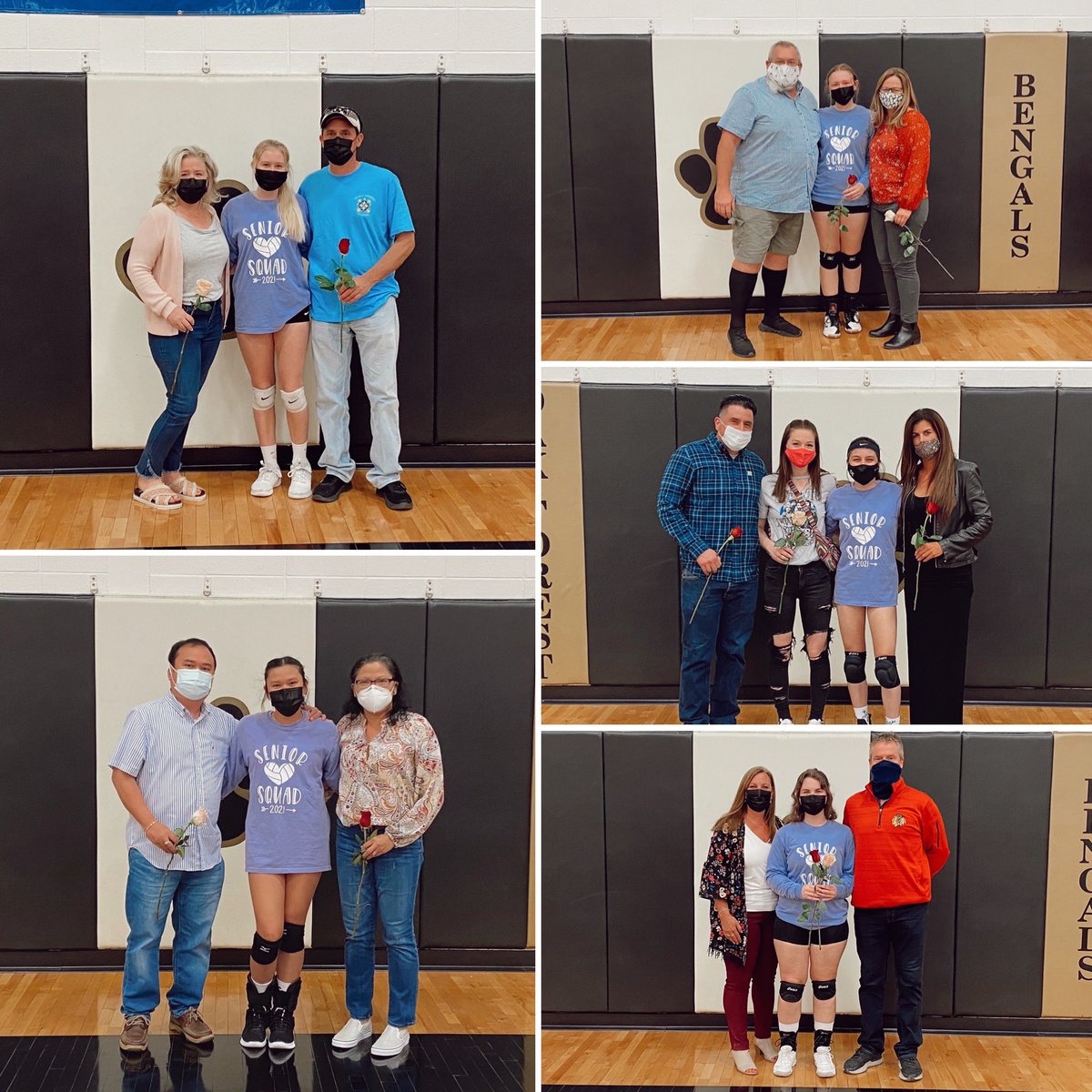 OFHSVB_'s tweet image. So very proud of these 5 lovely seniors. Senior night was yesterday and these girls played amazing! Good luck to whatever the future holds to these girls! #2021seniors #alwaysabengal 🐯🏐🤍💛