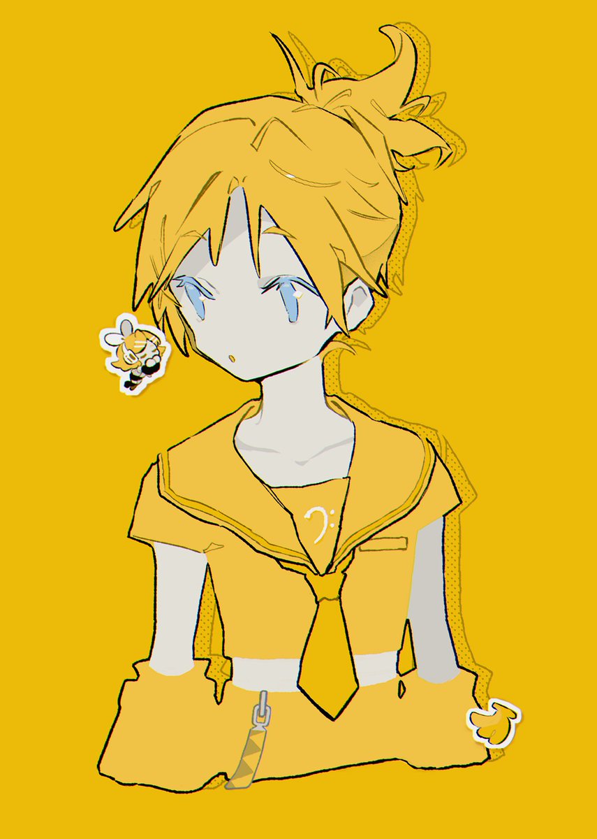 鏡音レン 「ピアプロ運営です。本日は #オレンジデー という事で「オレンジ」作品をご紹介!回」|piapro(ピアプロ)のイラスト