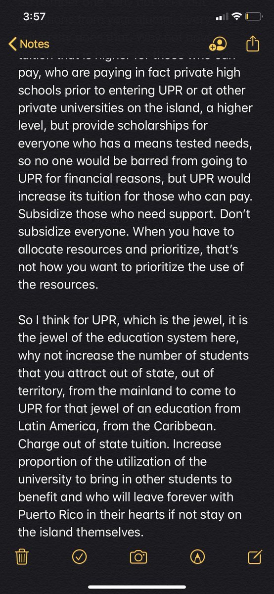 I'll pull out this from  @_raquelvictoria's tweet I was RT'ing. This is Natalie Jaresko, former Minister of Finance of the Ukraine, and executive director of the junta the USA's appointed as Puerto Rico's budgetary dictators. She wants UPR to be a USA university for gringos.