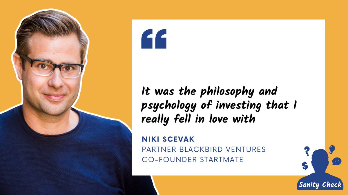 SanityCheckAU's tweet photo. This week we are joined by @nikiscevak partner and co-founder of @blackbirdvc and co-founder of @startmate. Niki shares his philosophies on building community relationships, working smarter not harder &amp; making quality decisions.⠀
Listen here: https://t.co/NL0nSG2thy https://t.co/cggdWY1UJQ