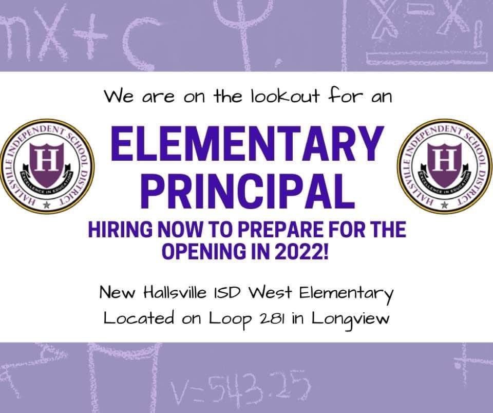 We are looking for a fabulous leader to join our team! Exciting things to come for Hallsville with a new Elementary opening soon. #wearehallsville #elementaryprincipal
