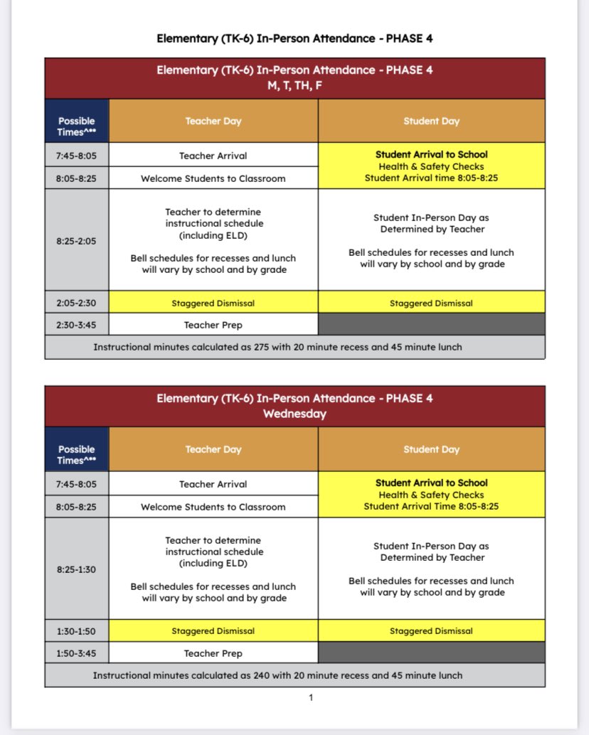phase 4 In-Person Schedules and on school website... Link in BiO
