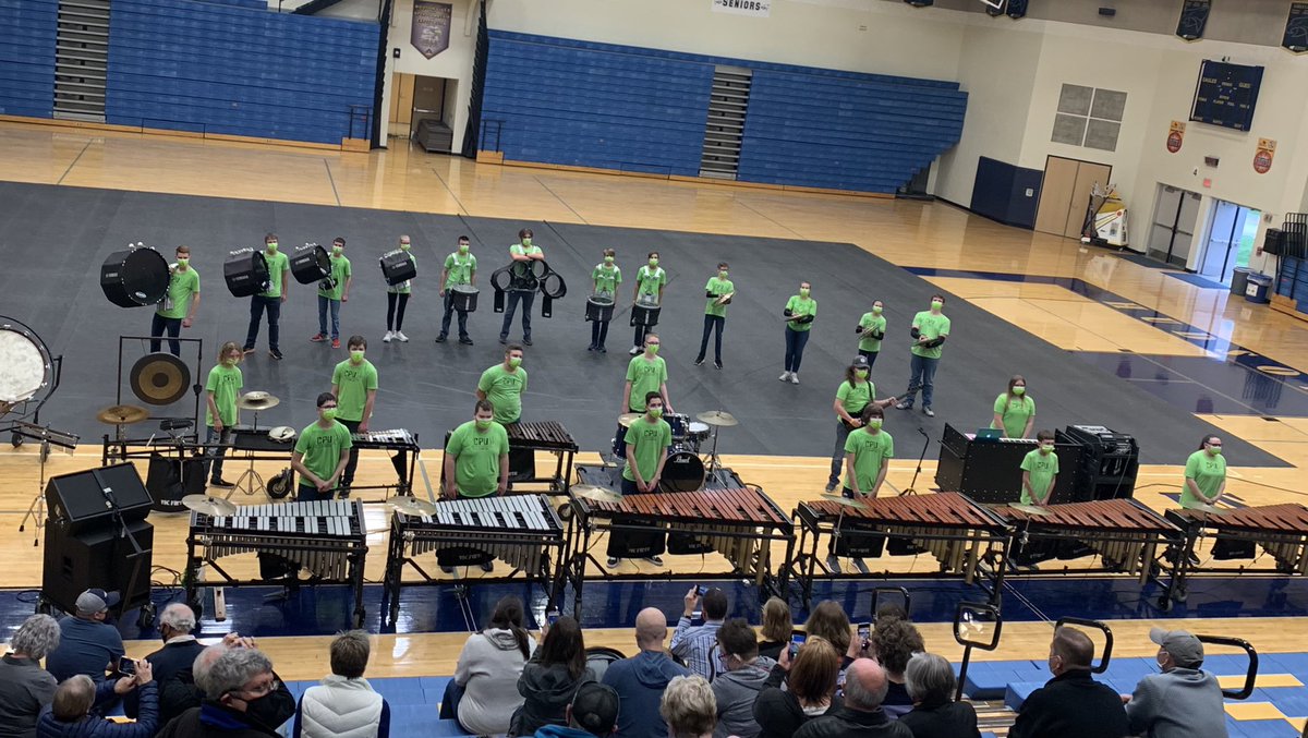 dvanderjagt70's tweet photo. Proud of the @HudsonvilleHS Winter Guard and @drumline_hhs on closing out a most unique season with awesome performances tonight. Hard work really pays off. Well done! #FireUpGoEagles https://t.co/7Vnoe9fLNT