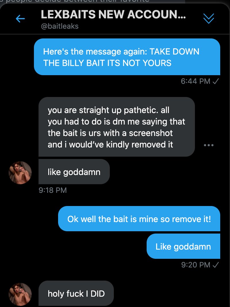 lexbaitslies's tweet photo. @baitleaks LIAR https://t.co/ZB5yjA3FDW