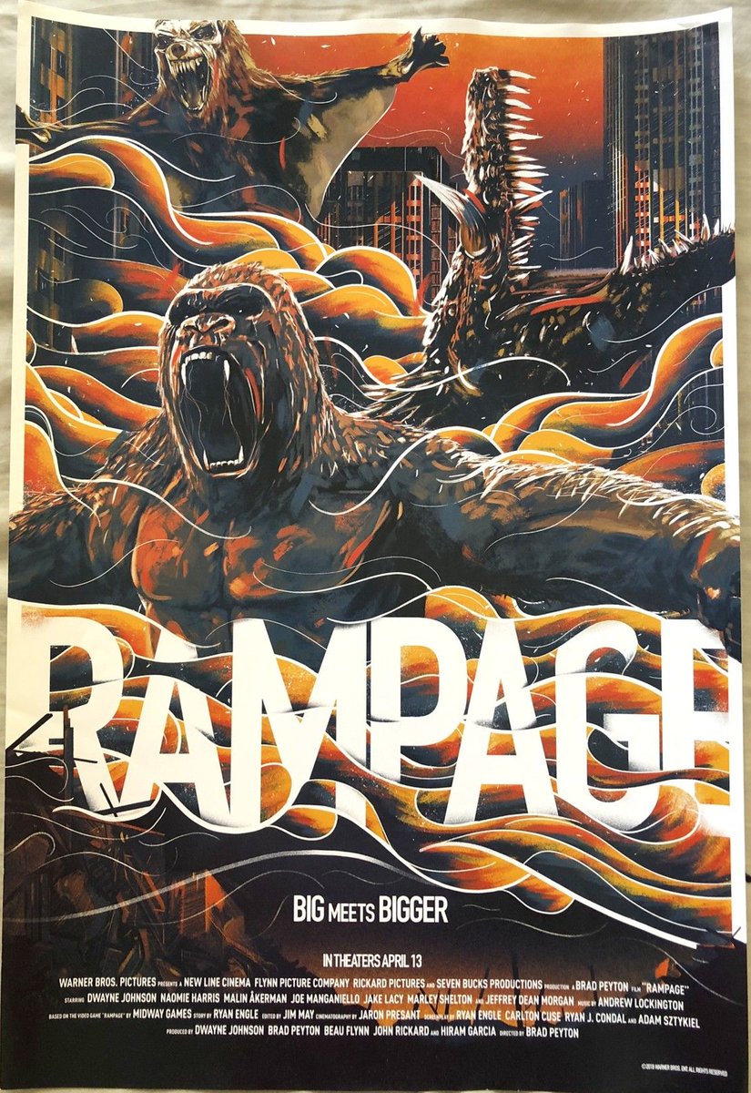 eyeonhorror's tweet photo. DOPE #RAMPAGE POSTER THREAD!!!! #ContinueTheRampage https://t.co/YsDBI8EGwr