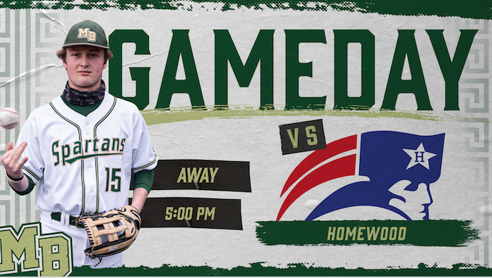 MB_Baseball's tweet photo. Game Day! We are heading to Homewood tonight. Game time is 5 pm. #mbbaseball @mbs_athletics https://t.co/m04cLxuvz8