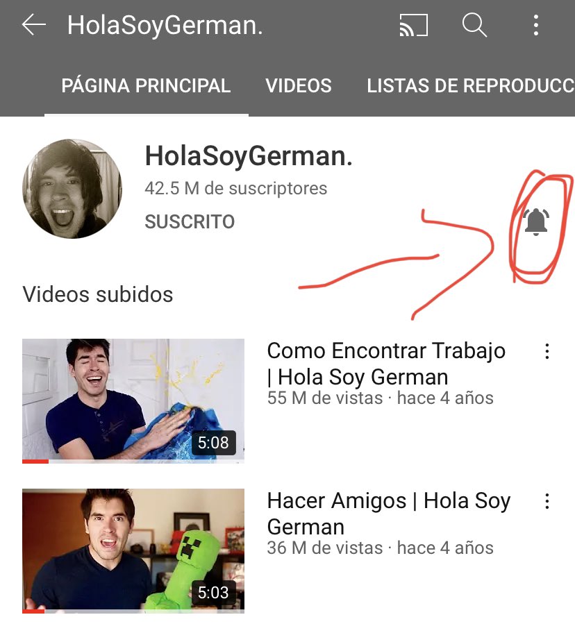 HOLA GENTEEE!!... Pasaba a recordarles de la manera más amable y gentil posible que ACTIVEN LA PUTAAA CAMPANITAAA MIERDAAA DE LOS COJONESSS!! en HolaSoyGerman 😊😊... La esperanza es lo último que se pierde. Gracias ✌️😅